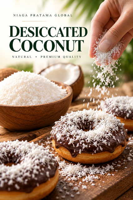 Desiccated Coconut Flakes for Food Processing & Bakery Industry Export Quality, From Indonesia – product photo 2, product detail gallery