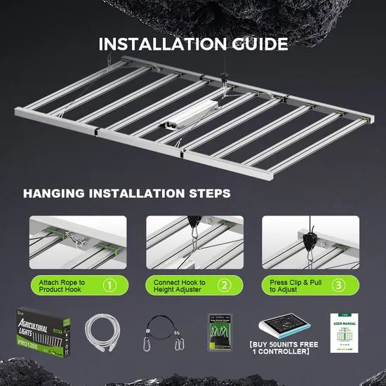 Full Spectrum LED Grow Light 1000W for Thriving Indoor Plant Growth - Image 3