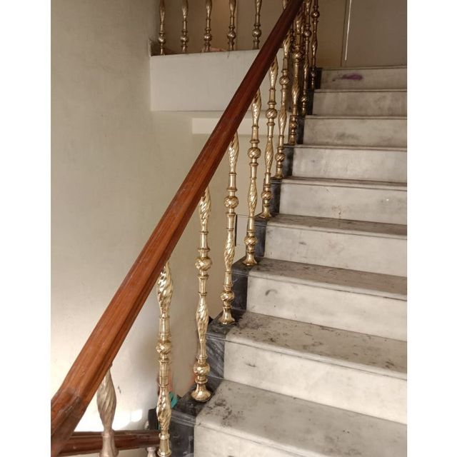 Wooden Staircase Railings, For Home Design Modern Material Wood Position Stairs Usage/Application Home Color Brown And - Image 3