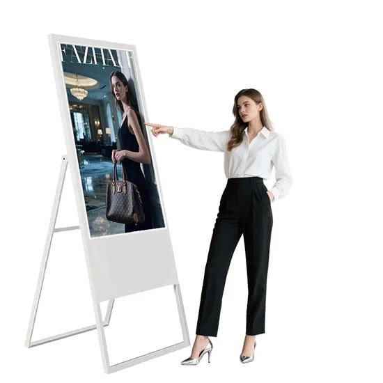 4K Android/Windows OS 43 Inch Free Stand Indoor Advertising LCD Poster Kiosk Player - Image 3