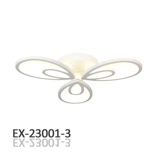45W LED Ceiling Light-3 Arms with Remote Control Power 45W Color White Style modern Voltage 220V IP Rating IP33 Beam Angle 180 - Image 3