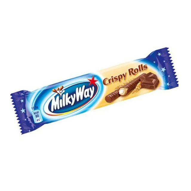 Best Price Supplier Milky Way Crispy Rolls (25g) - Box of 24 Chocolate - Image 3