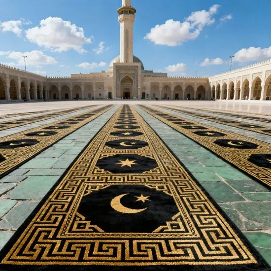 Custom Pattern Muslim Prayer Mat Home Decoration Comfortable and Soft Prayer Rug Hot Selling Mat High Quality Islamic Prayer Mat - Image 5