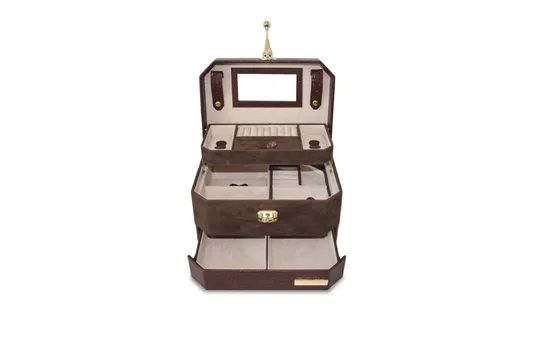 Handmade Luxury PU Leather Jewelry Box for Storage and Display - Image 5
