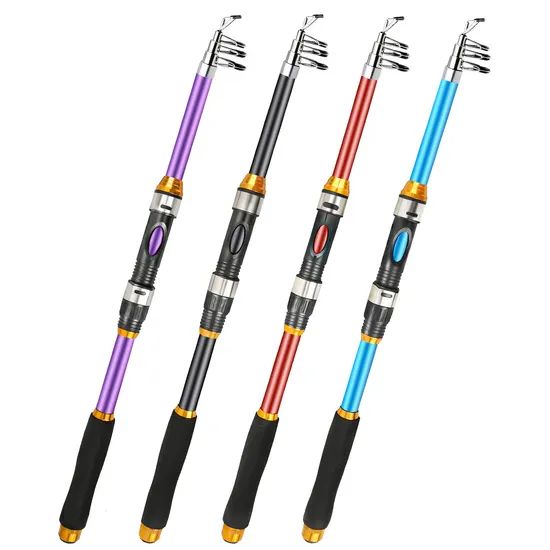 Factory Wholesale Streaming Rod Telescopic Fishing Rod Action M Section 1 Power Medium Weight(g) 152 Hardness Hard Material - Image 1