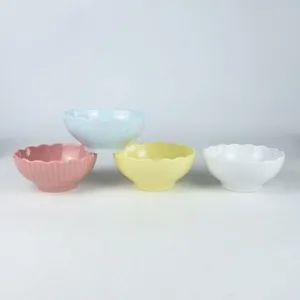 Assorted Color Kitchen Matte Porcelain Serving Bowls Dessert Ice Cream Soup Rice Fruits Small Portions Bowl - Image 2