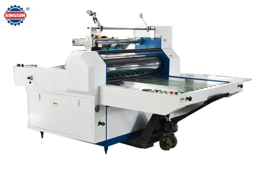 KFMB-1200B Semi-automatic Thermal Film Laminating Machine Origin China Trademark KINGSUN Model NO. KFMB-1200B Driven Type Pneumatic - Image 2
