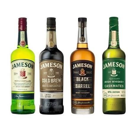 Jameson Original Irish Whiskey Glass Bottle for Export - Image 3