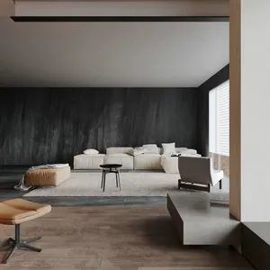 Blcak Wood Grain Pattern Sintered Stone Slabs - Image 1