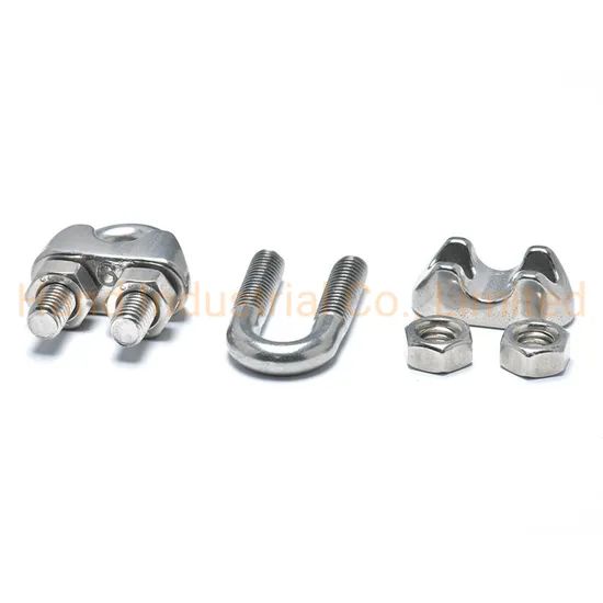 Factory Price 18-8 Steel M3 M4 M5 M6 M8 Great Quality SS304 U Type Wire Rope Clips - Image 2