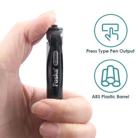 Vintage Barrels Quick Dry Smooth Writing Fine Point 0.5mm Retractable Click Gel Pens - Image 5