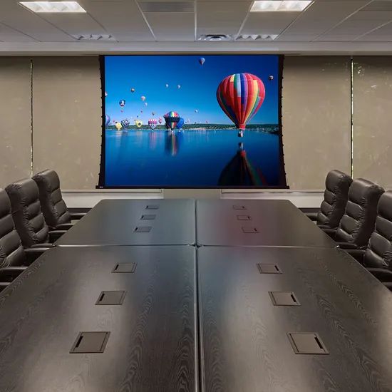 Tabtensioned Projector Screens / Motorized Screen Gain 1.5 Format 16: 9 Origin China Style Electric Usage Household Trademark - Image 1