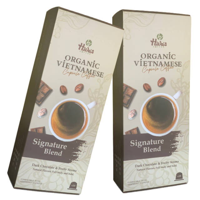 Premium Quality Capsule Coffee Nespresso Signature Blend Medium Dark roast Hiva's coffee 10 x 0.21 oz /cup Ready to Export - Image 5
