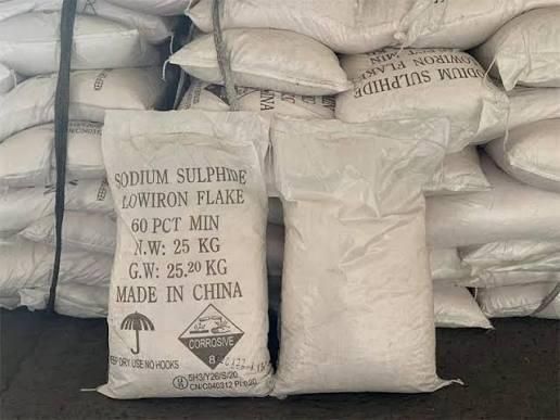 Sodium Sulfide 60% is an industrial chemical compound (formula Na₂S) typically supplied as yellow fla - Image 3