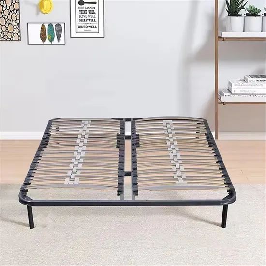 Stable Luxury High-Load Slatted Metal Bed Frame for Commercial Use - Image 3