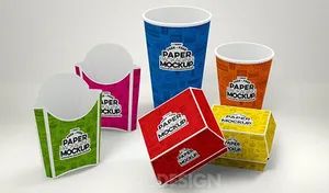 Burger Box Making Machine for Die Cutting Paperboard Waste Strip - Image 2
