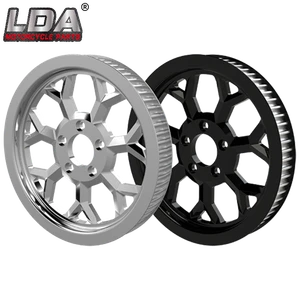 High-Performance Rear Drive Pulley for Harley Softail Models Color Custom Origin China Material Alloy Logo Lda&Custom Model NO. Pulley - Image 5