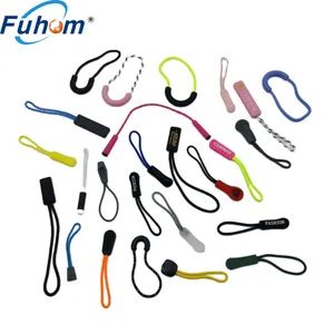 Custom Silicone Rubber Zipper Pull Ropes Zip Puller Fastener for Clothing Accessories - Image 3