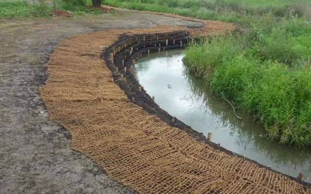 Natural Coconut Coir Erosion Control Net for Landscaping and Soil Protection Uses - Image 4