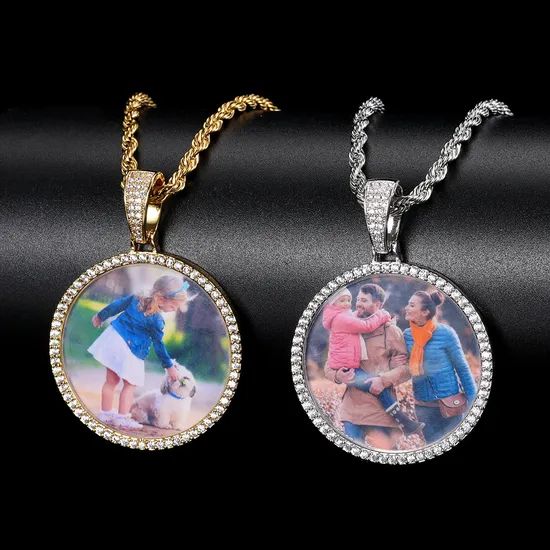 45mm Memory Pendants Necklace Hip Hop Custom Photo Locket Picture Pendant Photo Pendants - Image 4