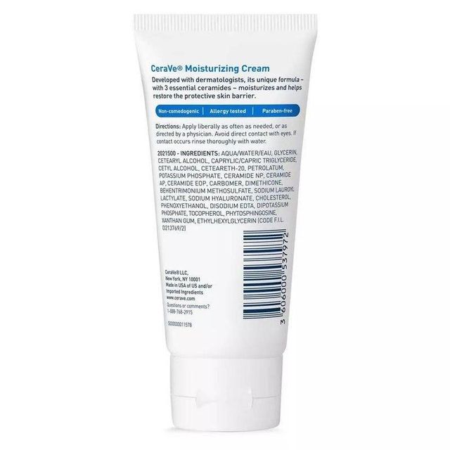 Wholesale CeraVe - Moisturizing Face & Body Cream for Normal to Dry Skin - 1.89 Oz - 36 Pack Distribution - Image 3