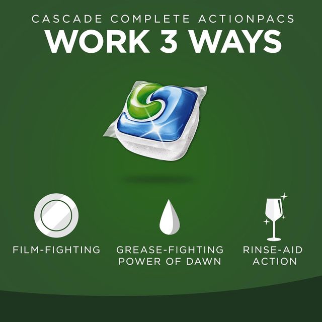 Wholesale Price Cascade Platinum Dishwasher Detergent Actionpacs / Pods , 92-count - Image 3