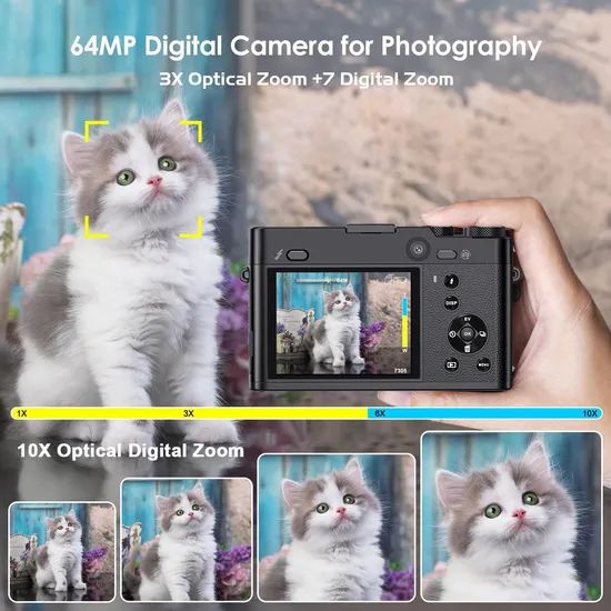 DC205X Dual Lens Camcorder High Definition Optical Zoom 5K Digital Camera Video Recorder - Image 6