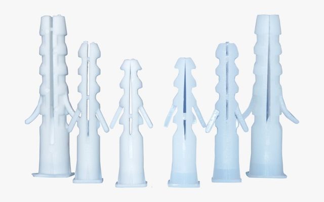 White PVC Wall Plugs Color White Material PVC Size 35/40/50 mm Density 1.38 g/cm3 Price Range 7.55-9.45 Packaging Size 100 - Image 1