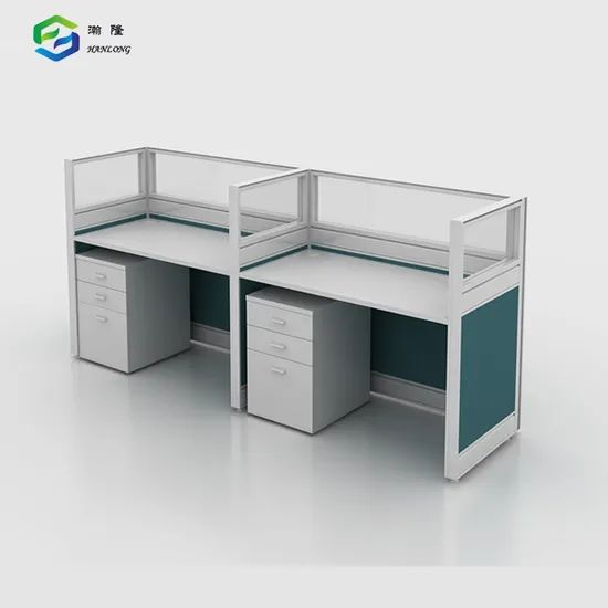 Cubicle Workplace Modular Office Table Workstations Four Seat Desk Partition - Image 2