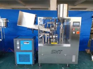 Automatic Toothpaste, Shoe Polish Plastic Tube Filling Sealing Machine - Image 1