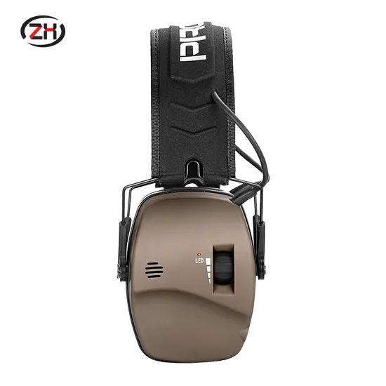 Slim Ultra Compact Wireless Bluetooth Noise Cancelling Ear Muffs Brown 17x13.5x9.5cm ZH 036 15D MOQ100 - Image 5