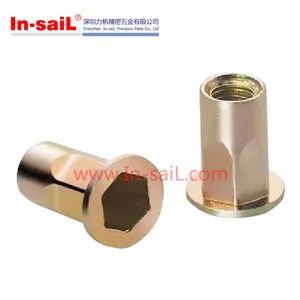 Stainless Steel Thread Rivet Nut Flat Head Threaded Binding Rivet Nut Blind Rivet - Image 2