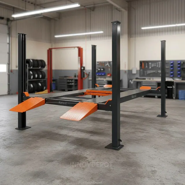 KT-4H110 11000 LB Four Post Car Lift Heavy Duty Vehicle Storage Lift - Image 5