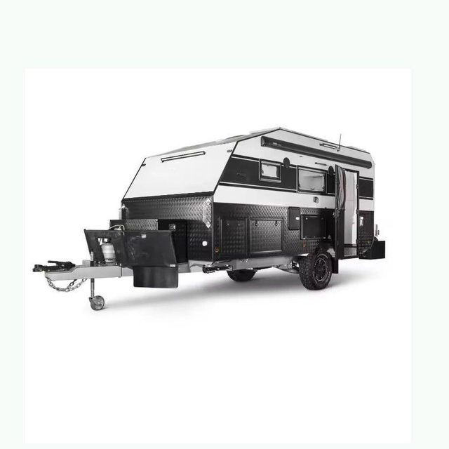camping trailer for outdoor travel and adventure lightweight travel trailer with durable construction comfortable interior and easy towing suitable for family camping road trips and outdoor vacations in various terrains - Image 3