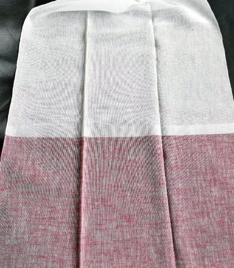 100% Polyester Yarn-Dyed Linen Look Curtain - Image 2