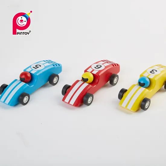 Wooden Racing Pull-Back Toy Car - Image 2