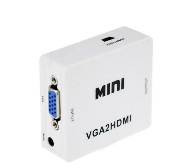 CBR TSS Mini VGA 2 HDMI Converter, Male Brand CBR Color White Weight 99 gm Material ABS Warrenty 2 Years Converter type - Image 4