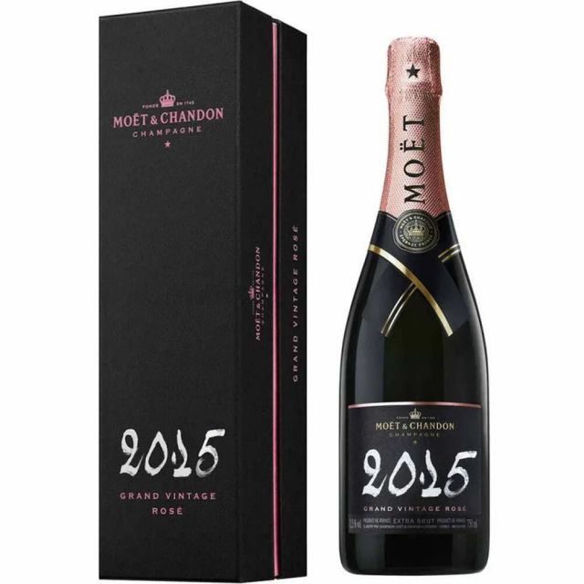 Moet & Chandon Extra Brut Grand Vintage Rose 2015 - - Image 1