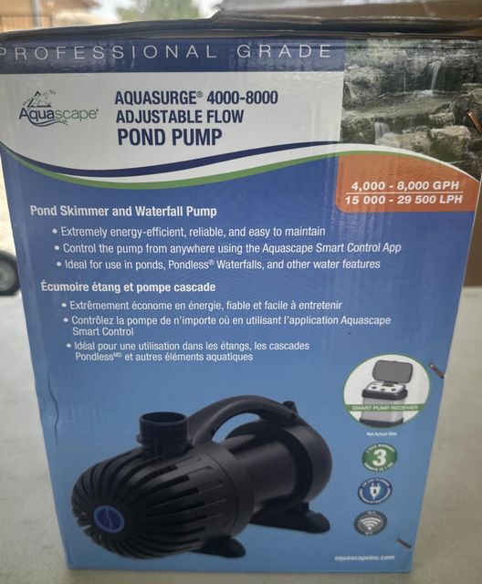 Aquascape AquaSurge PRO 2000-4000 Adjustable Flow Pond Water Feature Pump - Image 3