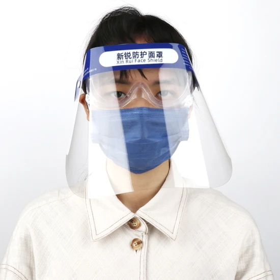 China Factory High Quality Face Shield Protective Mask Pet Material Pet Shape Dust Mask Model NO. Fc-10 Color Transparent - Image 1