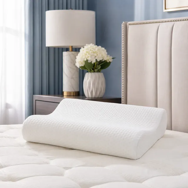 Customized Wholesale Memory Foam Sleeping Pillows Compressed Roll Packed Low MOQ Spine Alignment Health Bed Cushion - Image 3