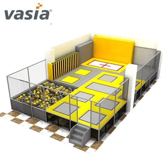 Vasia Children Indoor Trampoline Park Shape Square Age Children Trademark vasia Size Costomized Color Multicolor Warranty One - Image 4