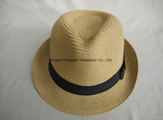 100%Paper Fedora Hats Sample Time 5-7days Applicable User Adults HS Code 6504000000 Loading Port Ningbo Trademark huanyuan - Image 1