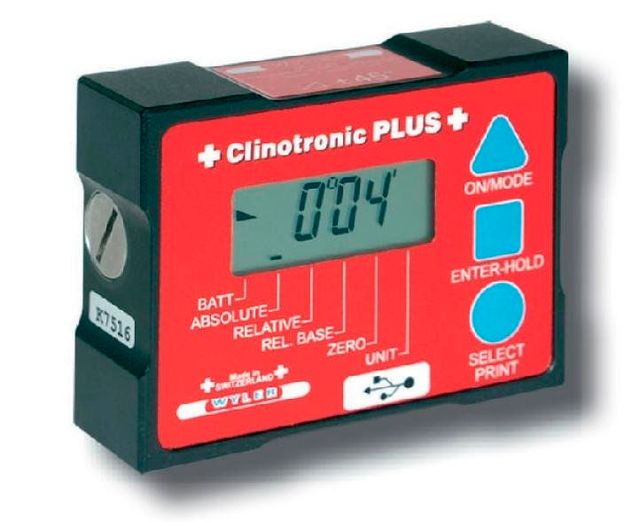 Clinotronic Plus Repeatability ≤ 0.01° Weight 13 Oz. (380 Grams) Data Output Interface Serial Measuring Range ± 45° / - Image 1