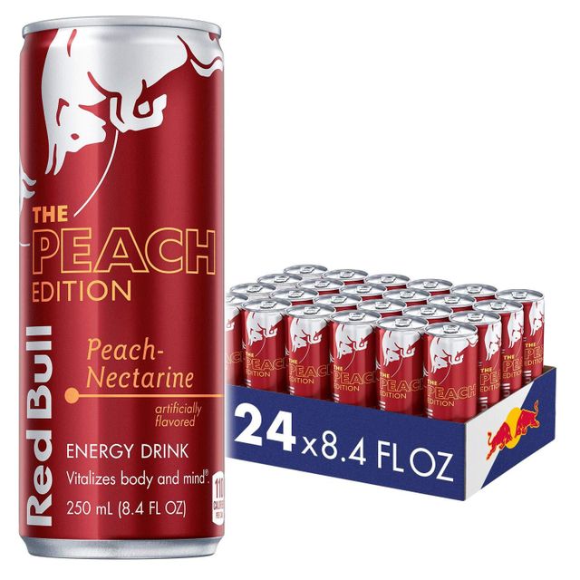 Redbull Energy Drink Sugar-Free 24 Pack 250ml Tinned Cans with B Vitamins & Caffeine From Austria - Image 1