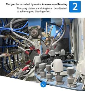 PLC-Controlled Automated Turntable Sandblasting Machine for Alloy Wheels & Metal Castings - Image 2