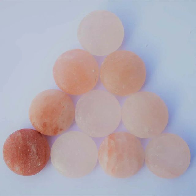 HIMALAYAN SALT NATURAL SHAPE MASSAGE STONES Delivery Form Sacks - Image 1