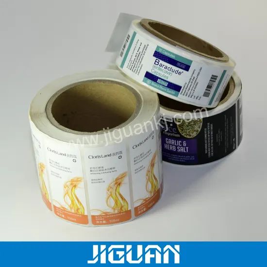 Packaging Adhesive Label Sticker Printing Model NO. Z0401060 Feature Waterproof HS Code 4821100000 Artwork Customized Trademark - Image 3