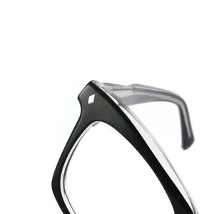 Retro Style Square Fashionable Glasses Acetate Optical Eyewear Frame - Image 6