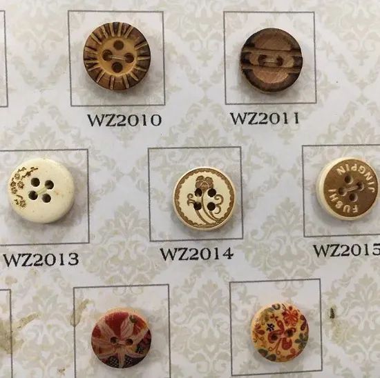 Imitation Wood Button for Shirt - Image 5